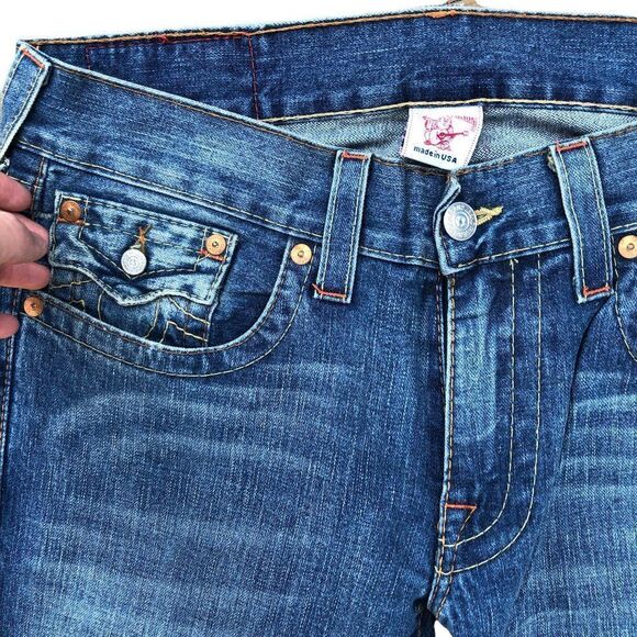 True Religion Jeans Size 33 BILLY Blue - Picture 11 of 11